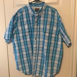 Men’s short sleeve 2X button down shirt